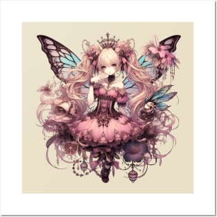 Anime gothic fairy Posters and Art